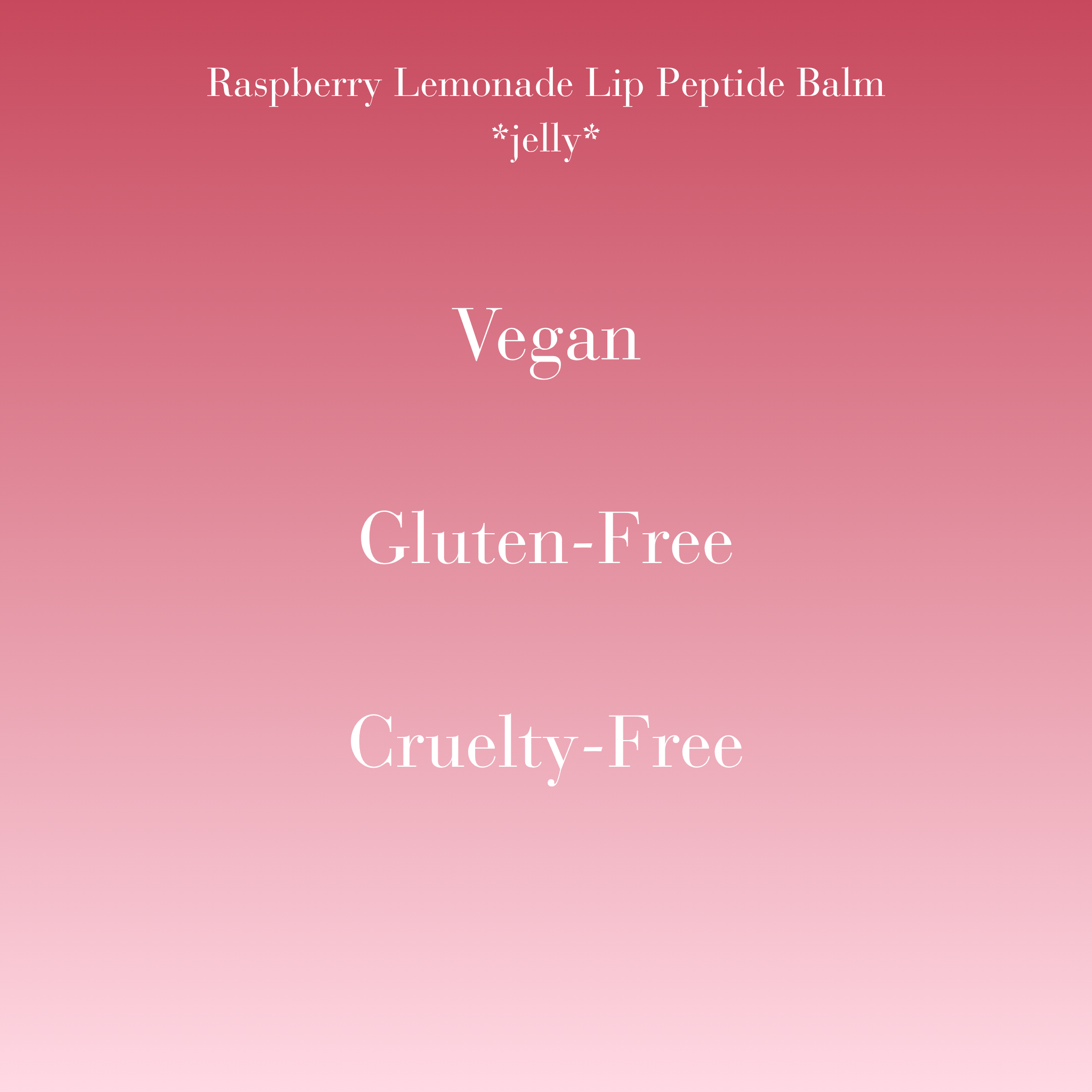 Jelly Lip Peptide Balm - Raspberry Lemonade